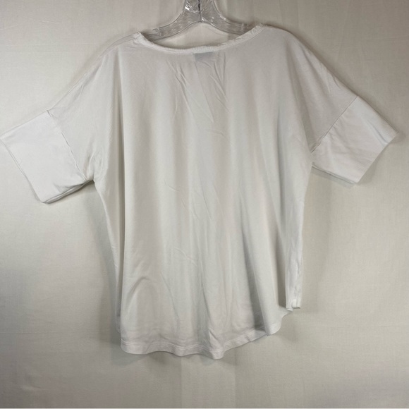 GIBSON LATIMER Crew Neck Loose Short Sleeve Tee White Lightweight Size Large - Picture 8 of 15